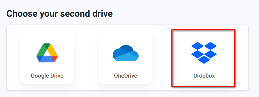 Dropbox button